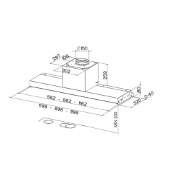 Okap podszafkowy FABER IN-NOVA PREMIUMM EV8+ X 90 110.0439.951